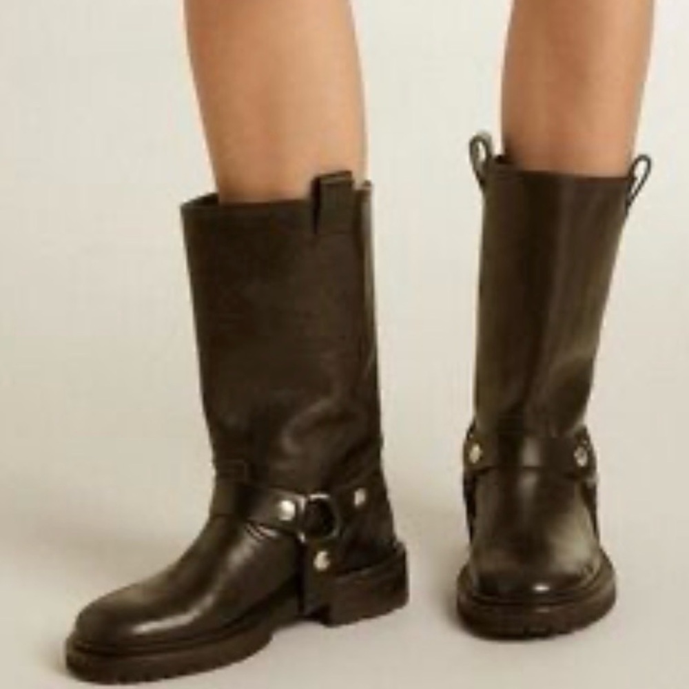 SALE✈️Marc Jacobs BlKLeather Harness Motorcycle | Riding Boots | Size: 41 Men’s